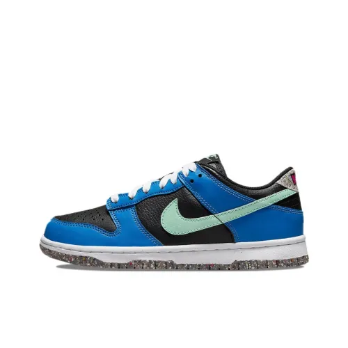 Nike Dunk Low Топ Детские Скейтбординги Синий Черный