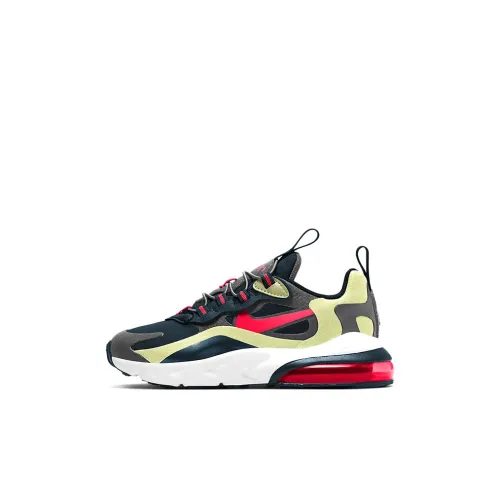 Nike Air Max 270 Kids Lifestyle Shoes Серый Желтый Красный Дети Возраст 3-7 Лет