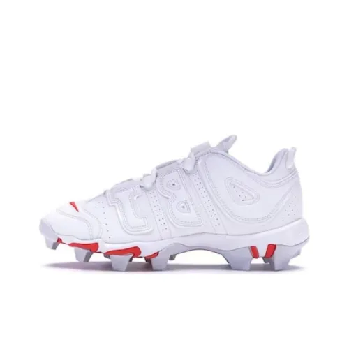 Nike Vapor Untouchable Shark 3 Амортизация Износостойкие Детские Тренировочные Кроссовки Красно-Белые Подростки