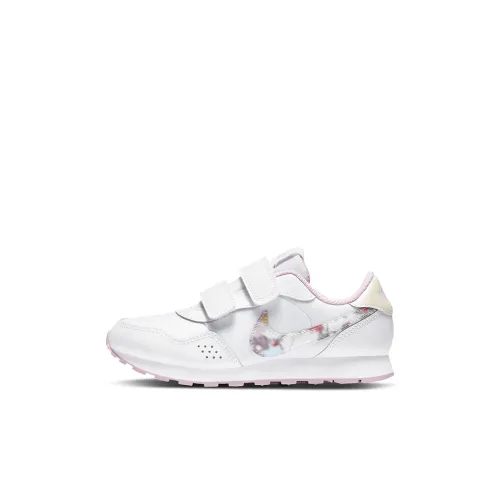 nike MD Valiant FLRL Psv Low Топ Детские беговые кроссовки Бело-розовый Children Возраст 3-7 лет