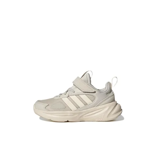 Adidas Neo Ozelle Slip-resistant Abrasion-resistant Shock Absorbers Low Top Беговые кроссовки Beige Детский