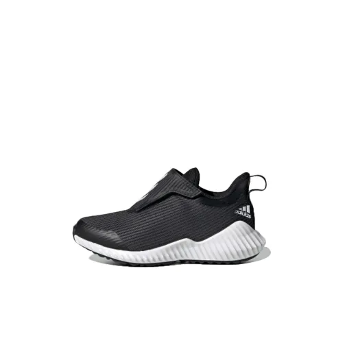 Adidas Fortarun AC K Slip-Resistant и Breathable Низкий Топ Детская Беговая Обувь Серый Черный Детский