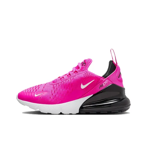 Nike Air Max 270 Low Топ Детская Беговая Обувь Розовый Черный Белый