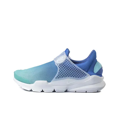 Nike Sock Dart Амортизация и Дышащий Низкий Топ Kids Lifestyle Shoes Градиент Синий Подростки