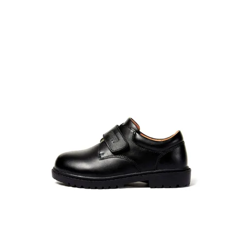 Snoffy Детская кожаная обувь черный детский