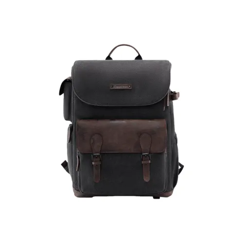 Cwatcun Canvas Backpack Unisex Black Cwatcun Холщовый рюкзак унисекс черный