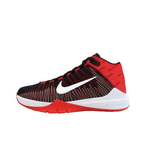 nike Zoom Ascention Анти-KICK Амортизация И Устойчивость К Износу Низкий Топ Детские Беговые Кроссовки Красный Черный Подростки