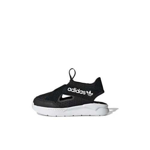 Adidas Originals 360 Sandals C противоскользящие анти-KICK амортизация детские сандалии черные для детей 3-7 лет