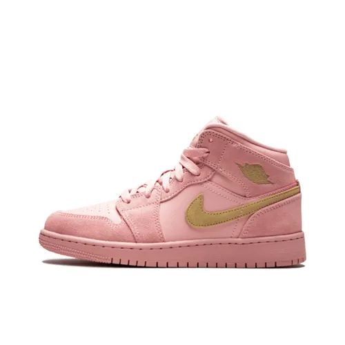 Jordan Air Jordan 1 Детские баскетбольные кроссовки MID Топ Унисекс