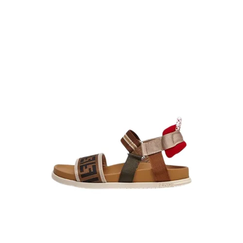 FENDI Детские сандалии бежевые для малышей