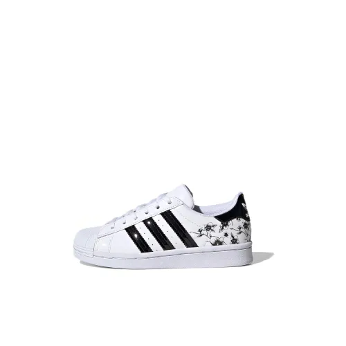 Adidas Originals Superstar Детские Скейтбординги Низкий Топ Предшкола