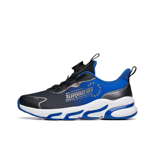 Antakids Slip-resistant Амортизация Устойчивость к истиранию Низкий топ Детская беговая обувь Черный Синий Серебряный