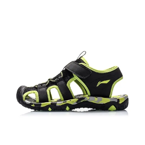 LINING YOUNG Дышащие Детские Сандалии Черные Зеленые Подростки