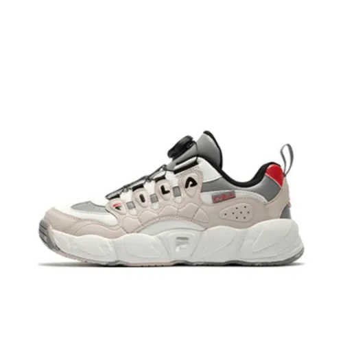 FILA KIDS BOA Детские баскетбольные кроссовки Low Топ Мистический серый/Шампанское коричневый Школьный возраст