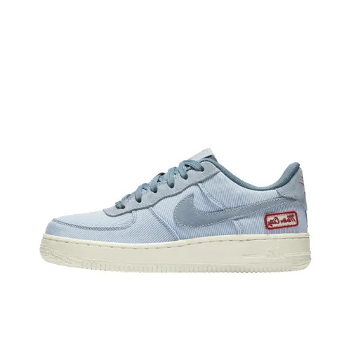 Nike Air Force 1 Detroit Дом Slip-resistant Abrasion-resistant Low Top Детские Скейтбординги Синий Подростки