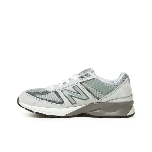 New Balance NB 990 V5 Low Топ Детская Беговая Обувь Серый Белый Подростки