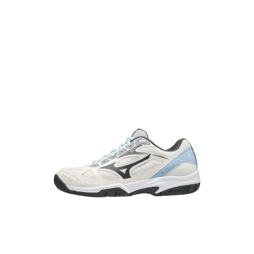 Mizuno Slip-resistant Abrasion-resistant Breathable Training Shoes for Kids White Blue Baby Mizuno Противоскользящие Устойчивые к износу Дышащие Тренировочные Кроссовки для Детей Белый Синий Малыш