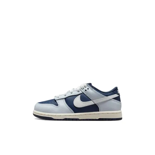 Nike Dunk Детские Скейтбординги Низкие Топы Синие Серые Для Детей Дошкольные