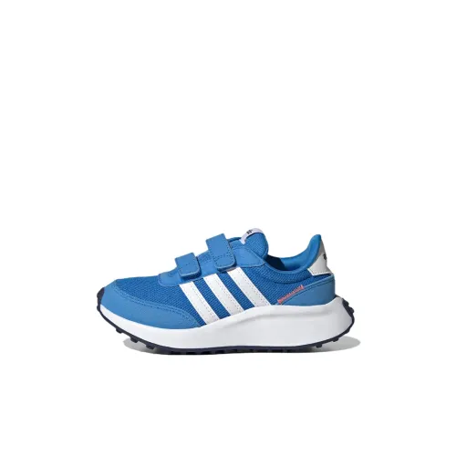 ADIDAS NEO Run 70S K Abrasion Resistant Низкий Топ Детская Беговая Обувь Синий Детский