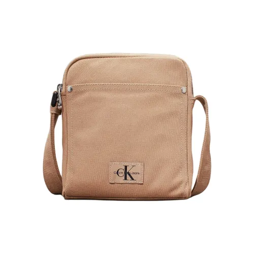 Calvin Klein Переработанный полиэстер Сумка через плечо Мужская Светло-коричневая