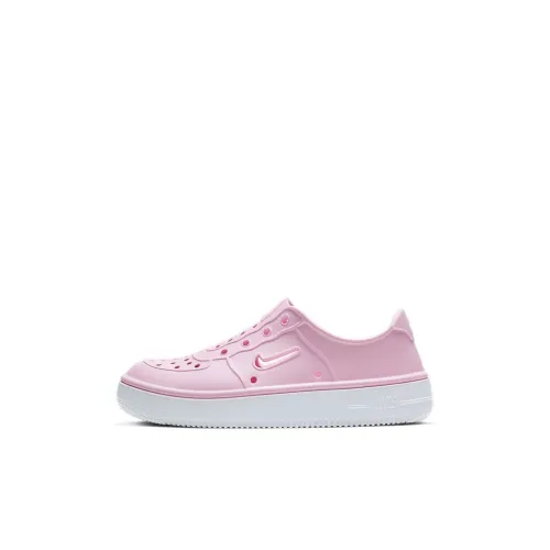 Nike Air FORCE 1 Low Топ Детские Скейтбординги Бело-розовый для детей 3-7 лет