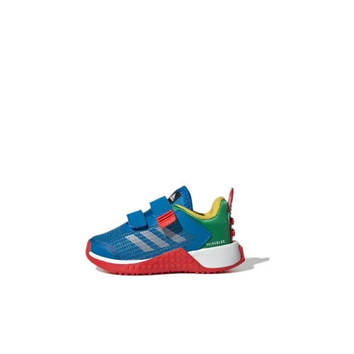 LEGO x ADIDAS X LEGO Устойчивая к истиранию низкая обувь для малышей синего и зеленого цвета для младенцев и малышей