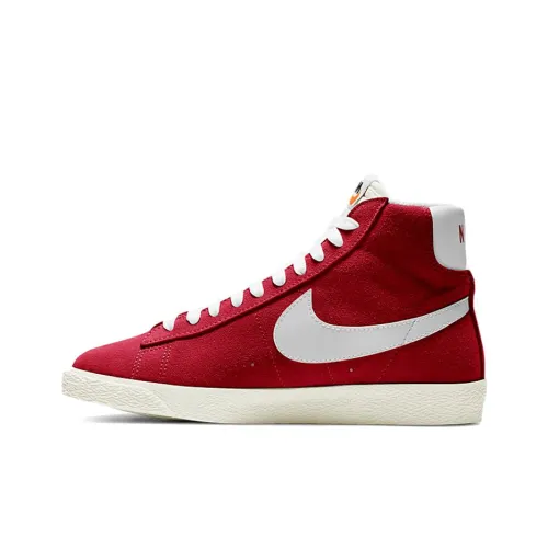 Nike Blazer Mid Топ Детские Скейтбординги Белый Красный Подростки
