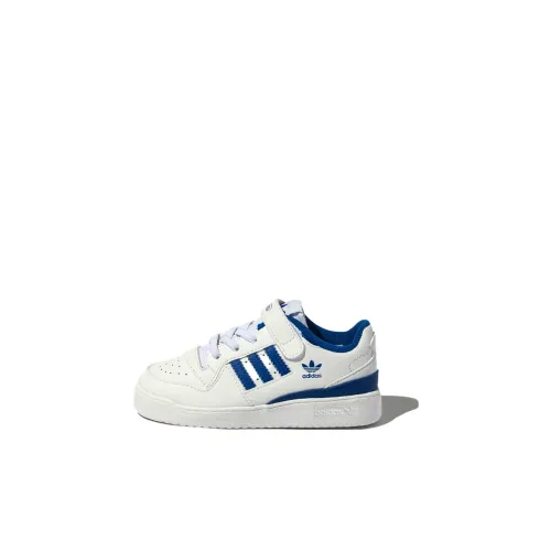 Adidas Originals FORUM Low I Low Топ Обувь для малышей Белый и синий цвет Infant And Toddler