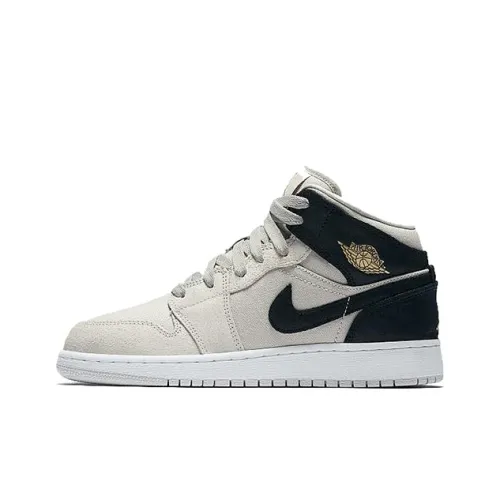 Jordan Air Jordan 1 Детские баскетбольные кроссовки MID Топ Школьный возраст