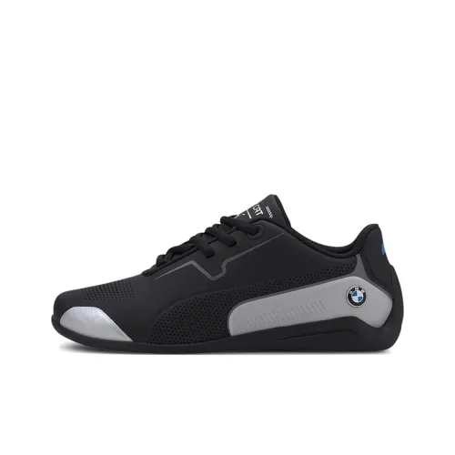 PUMA BMW M Motorsport Drift Cat 8 Амортизация Устойчивый к истиранию Легкий Детские Повседневные Кроссовки Черный Серый Подростки