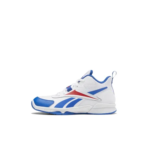 Reebok More Buckets MID Топ Детские Баскетбольные Кроссовки Белый Синий Дети Возраст 3-7 Лет