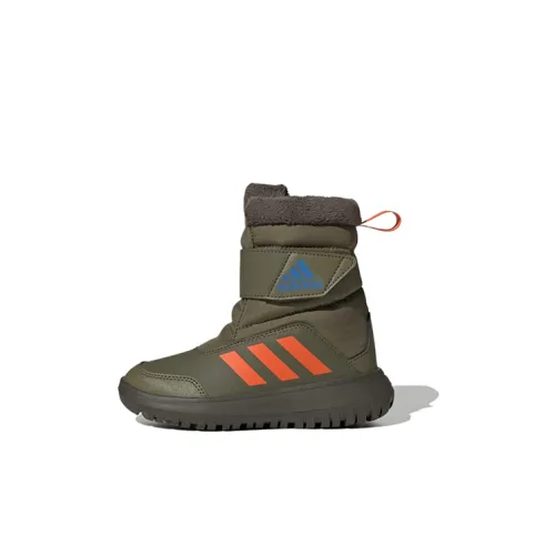 Adidas WINTERPLAY Ботинки Slip-resistant устойчивые к истиранию водонепроницаемые с термическими носками детские ботинки