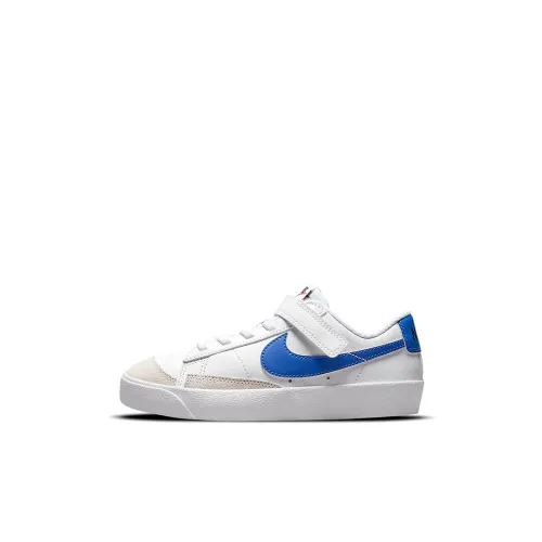 Nike Blazer 77 Противоскользящий Амортизация Устойчивый к износу Низкий Топ Детские Скейтбординг Белый Синий