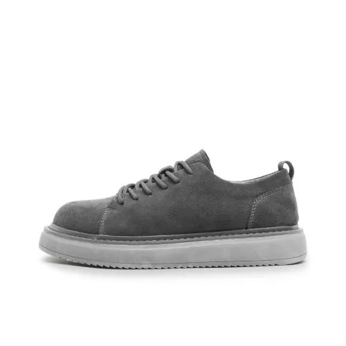 Little Red Man Мужские повседневные туфли Low Top Серые Мужские