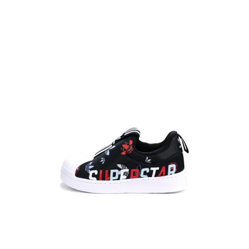Adidas Originals Superstar 360 X I Low Топ Детская обувь Черный белый Infant и Toddler