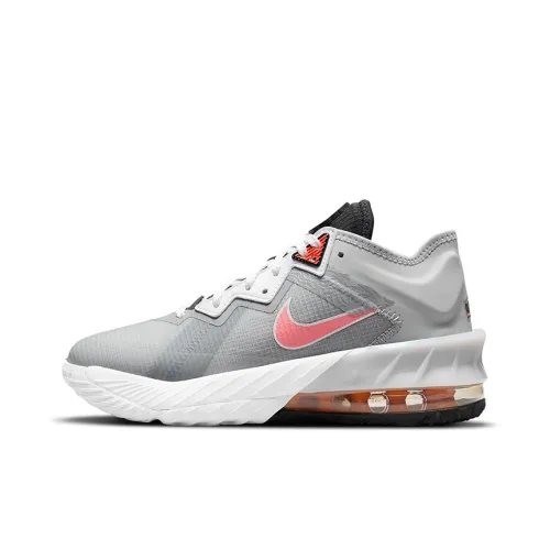 Nike Lebron 18 Low 'Bugs VS MARVIN' Низкие устойчивые амортизаторы Низкий топ Детские баскетбольные кроссовки Черный Серый