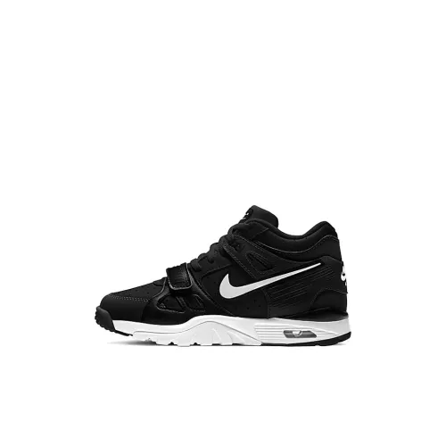 Nike Air Trainer 3 MID Топ Детские Баскетбольные Кроссовки Черный Белый Детские Возраст 3-7 Лет