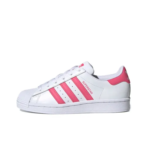 Adidas Originals SUPERSTAR J Low Топ Скейтборд Кроссовки Bright White Powder