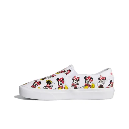 Disney x Adidas Originals COURT RALLYE SLIP J 'Minnie Mouse' Устойчивый к истиранию Низкий Топ Детские Скейтбординги