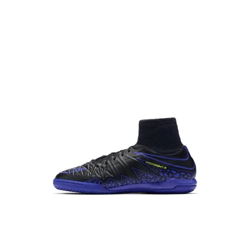 Nike Jr HypervenomX Proximo Slip-resistant Амортизация Устойчивость к истиранию Высокий топ Детская футбольная обувь