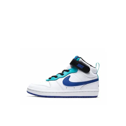Nike Court Borough MID 2 Противоскользящий Амортизация Устойчивый к истиранию Дышащий MID Топ Детские Скейтбординги