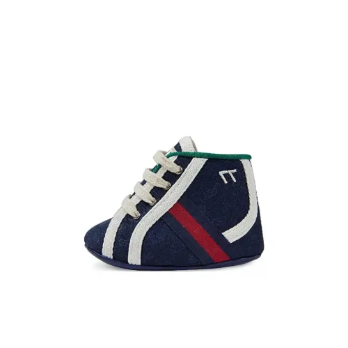 GUCCI Tennis 1977 Высокие Топы Обувь для малышей Темно-синий Infant And Toddler