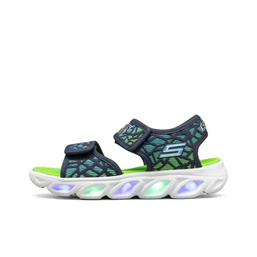 Skechers Hypno Детские Сандалии Синие Желтые Подростки