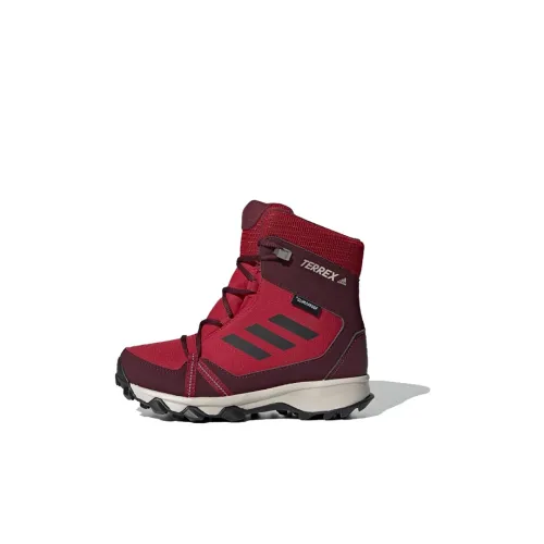 Adidas Terre Snow CP Cw Термические высокие сапоги для колена Красный Черный Дети 3-7 лет