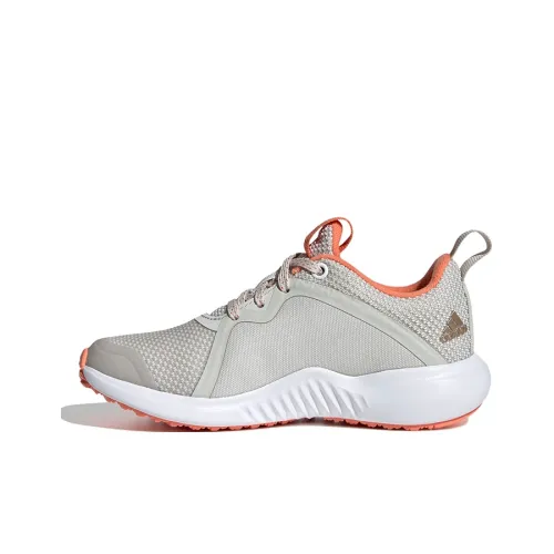 Adidas Fortarun X J Дышащий Низкий Топ Детская Беговая Обувь Серый Оранжевый Подростки