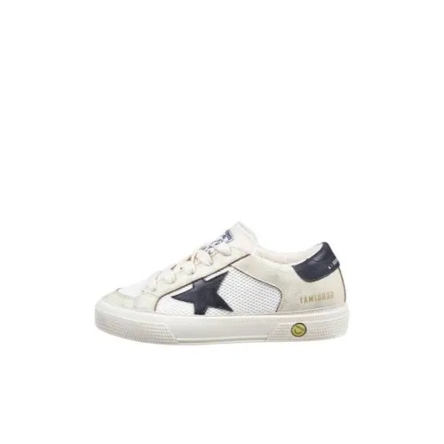 Golden Goose Детские Скейтбординги Низкие Топы Бежевые Kids