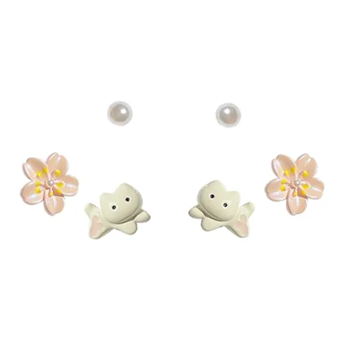 MUYAN Сплав Вишневый цветок Кошка Трехкомпонентный комплект Женские