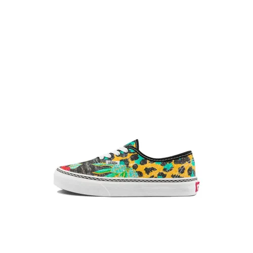 CRAYOLA x Vans Authentic Series Низкие Кеды для Скейтбординга Детские Черные Зеленые Желтые для Дети 3-7 лет