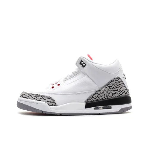 Jordan Air Джордан 3 Ретро Белый цвет цемента 88 Dunk Contest MID Топ Детские Баскетбольные кроссовки Белый 2013 Подростки