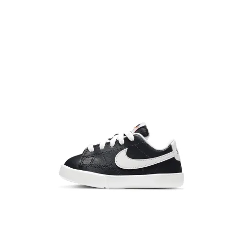 nike Blazer Low Топ Обувь для малышей Черный Белый Infant и Toddler